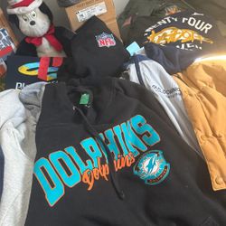 Vtg Starter Miami dolphins hoodie (XL)