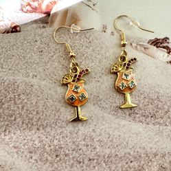 Tropical Cocktail Earrings 