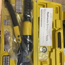 Small hydraulic electrical crimper with some dies  4 to 70mm or 12 to 2/0 new $60 in n Lakeland 