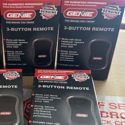 New Genie 3-Button Garage Door Opener Remote with Intellicode Technology $20 Each Firm 