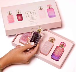 KAYALI Sweet Obsessions Miniature Perfume Gift Set – 4 x 10 mL Eau de Parfum – Vanilla Candy Rock Su
