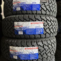 245/65/17 ATLANDER (4 NEW TIRES) WE HAVE NEW AND USED TIRES, GOOD PRICES.
