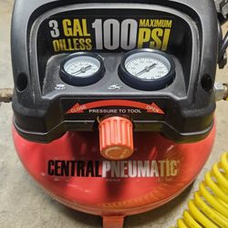 Central pneumatic 3 Gallon compressor 