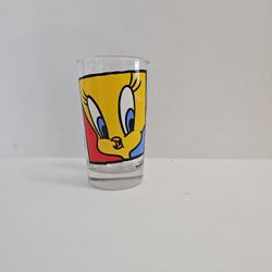 Vintage 1994 Tweety Bird & Sylvester Warner Bros Drinking Juice Glass
