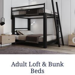 Queen over queen bunk beds