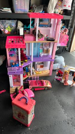 Barbie doll house, Barbie’s, Barbie car and camper