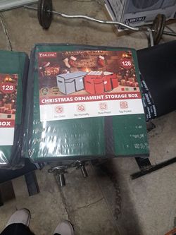 CHRISTMAS ORNAMENT STORAGE BOXES