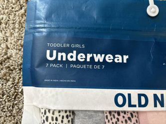 Old Navy New Toddler Girls 7 Pack Underwear 4T 5T 100% Cotton for Sale in  Mount Laurel Township, NJ - OfferUp