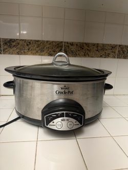 Rival Crock-Pot Smart-Pot Stainless Steel Slow Cooker with Glass Lid