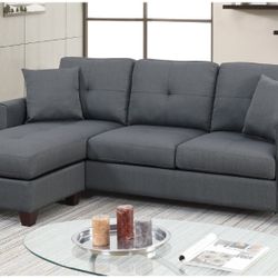 SECSIONAL SOFA  CHARCOAL NEW IN BOX ☎️ 1714586,2564 PICK UP PRICE 