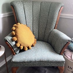 Vintage Teal Accent chair 