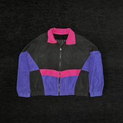 VINTAGE 80s SUEDE JACKET FITS SIZE SMALL