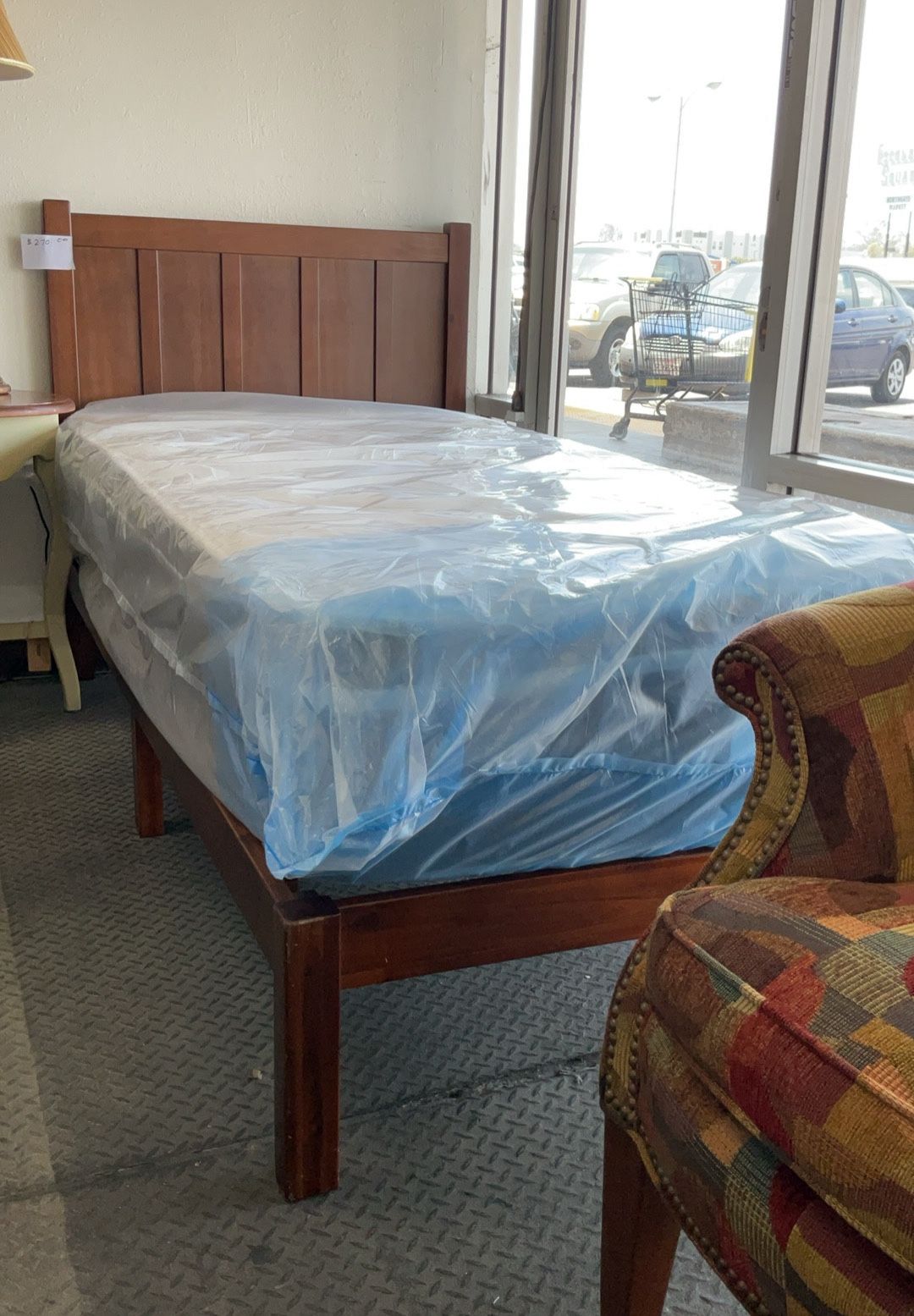 Twin Size Bed Frame Headboard Footboard With Mattress