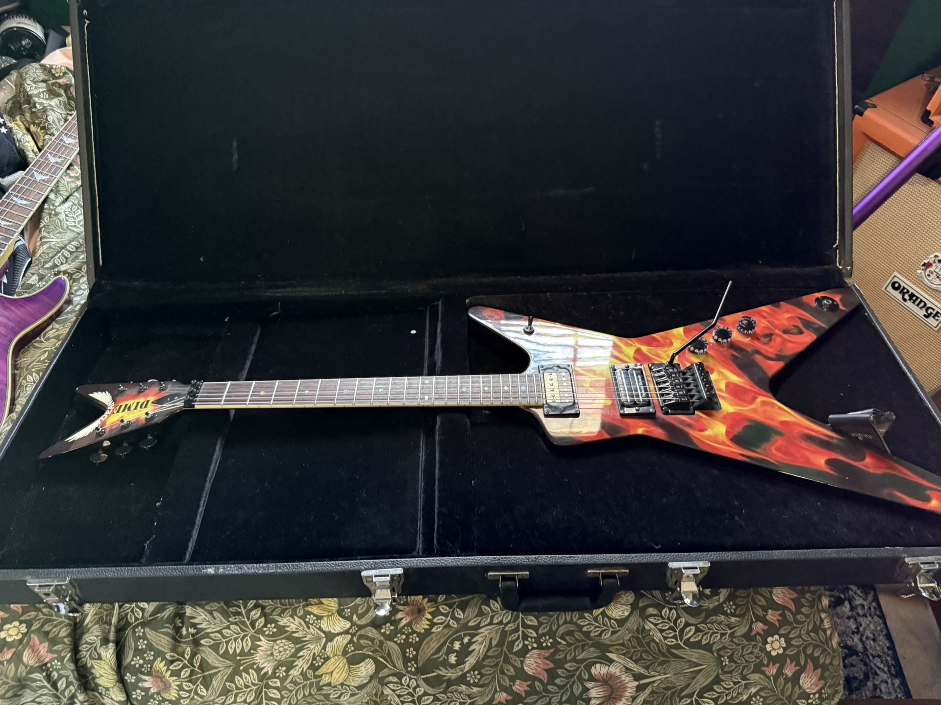 Dean Dime-O-Flame 2007 MIK + Case