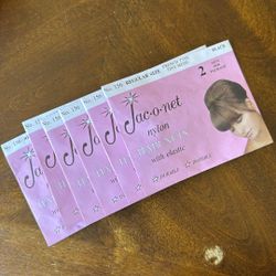 All 6pcs - Hair Nets with Elastic -2 Per Packing.