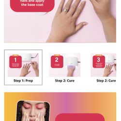 LED Nail Lamp, Gel UV Light Nail Dryer for Gel Nail Polish Curing Lamp with Sensor 2 Timers SUN9C Pink Gift for Women Girl See less #1 Best Seller in 