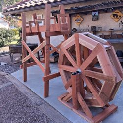 Yard Art Water Wheel