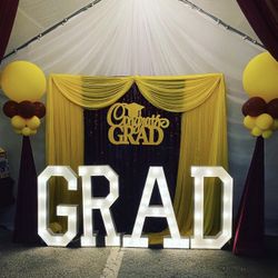 GRAD light Up Letters 