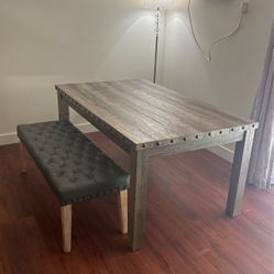 Dining Room Table and Bench