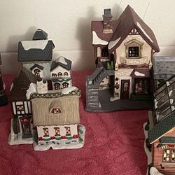 Christmas Village. 1k Pieces Including Figurines And More Items To Go With Village