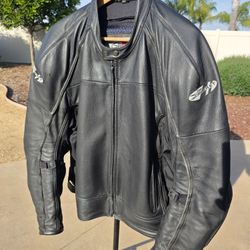 Joe Rocket Sonic Leather Motorcycle Jacket 2xl