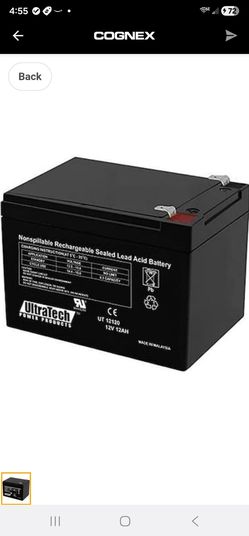 ULTRATECH UT12120 12V 12Ah SLA Batter