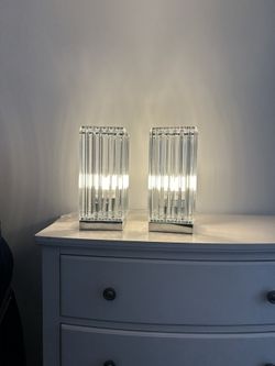 2 Glass Lamps