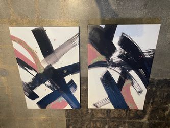 Abstract Canvas Wall Art Set of 2