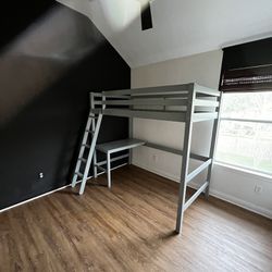 Kids Bunk Bed With Desk