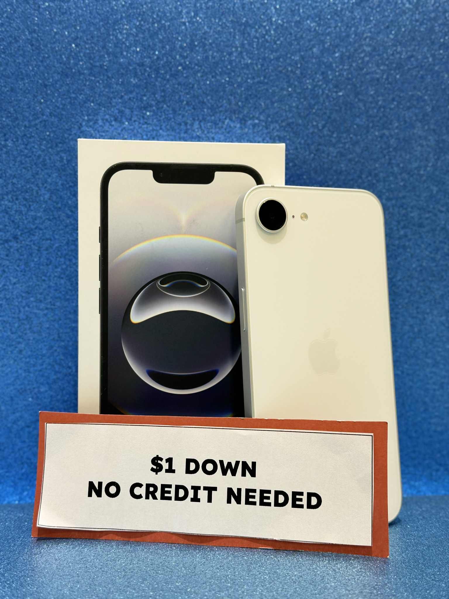 Apple iPhone 16e - Pay $5 DOWN AVAILABLE - NO CREDIT NEEDED
