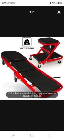 🆕🧚‍♀️ NEW 36" Adjustable 2-in-1 Car Creeper. 330LBS Capacity