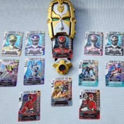 Power Rangers Megaforce Deluxe Gosei Morpher Card Reader with 13 Ranger Cards