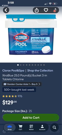 Chlorine tablets