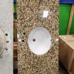 Real Granite Sink With Backsplash Dont Need It Great Condition 