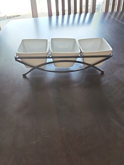 3 Pequeños Recipientes Para Salsa