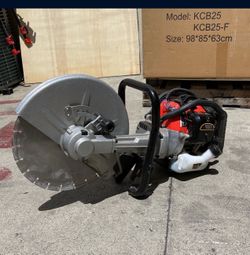 14” handheld gas power wet dry cut saw cement floor saw 2 stroke 52cc  engine