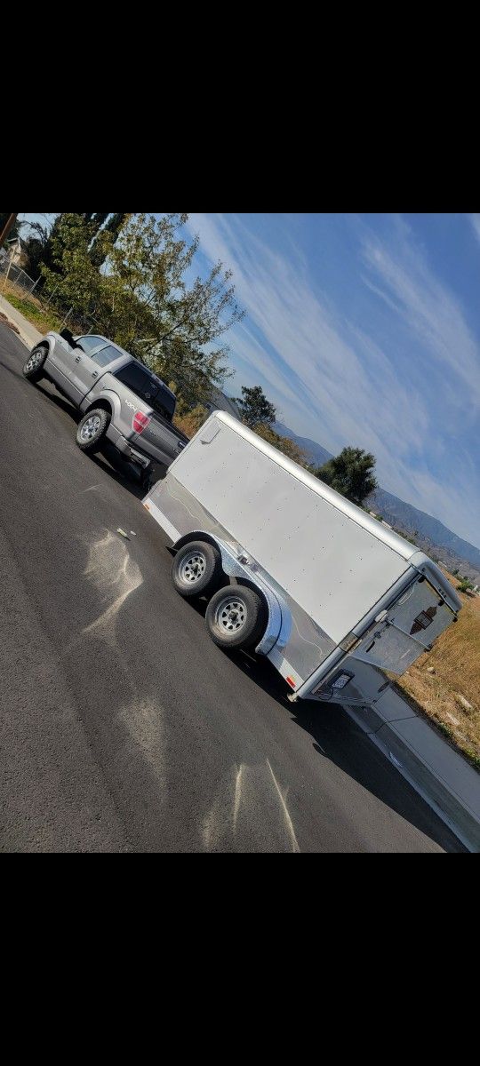 2005 Wells Cargo Enclosed Low Pro Motorcycle Trailer