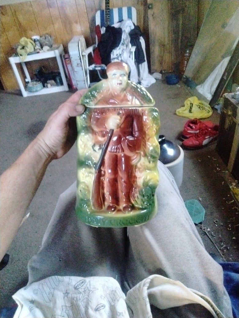 Vintage 1950s Davy Crockett Cookie Jar