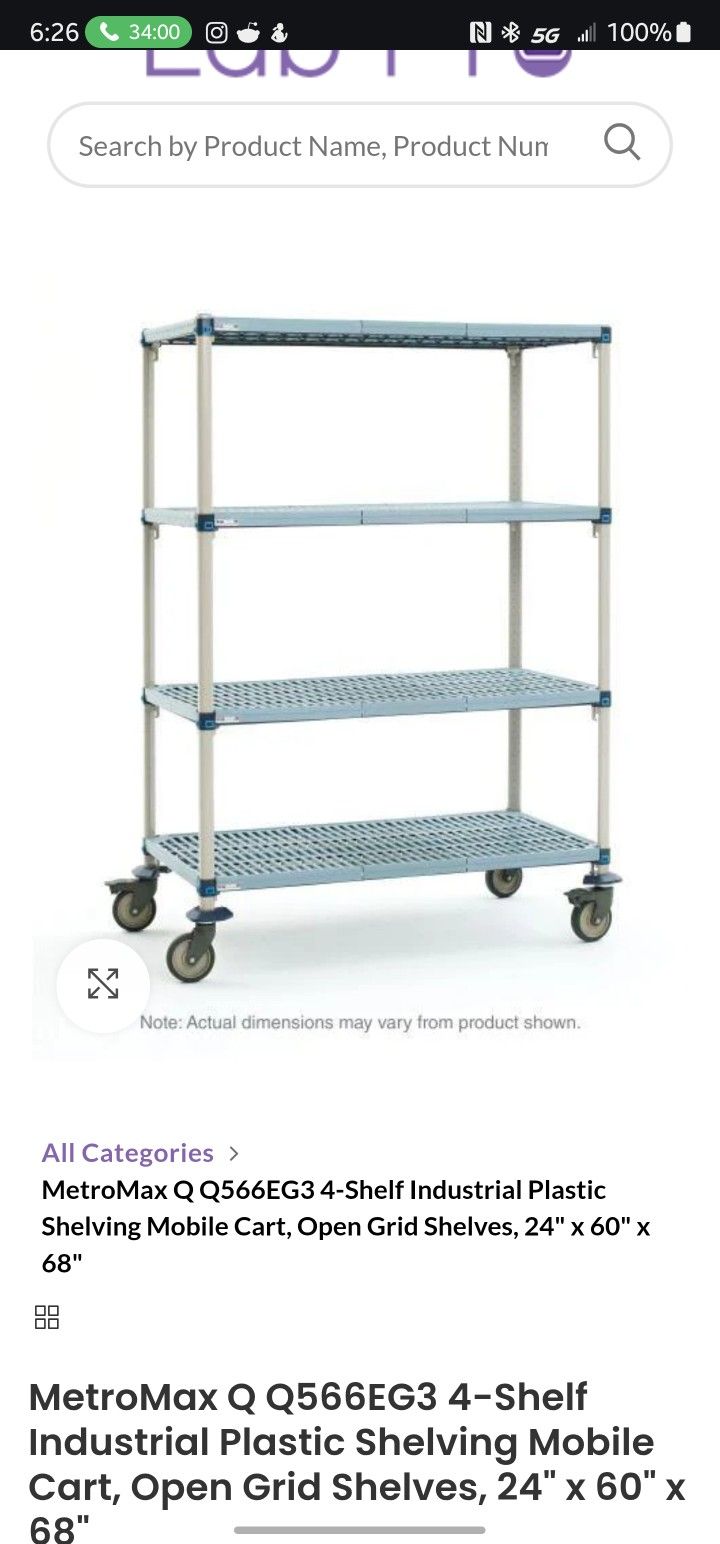 Metro Max 4 shelving