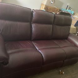For Sale Leather Electric  Reclining Sofa 