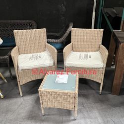 3 Pc Patio Furniture Outdoor Set