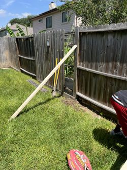 Leaning Fence