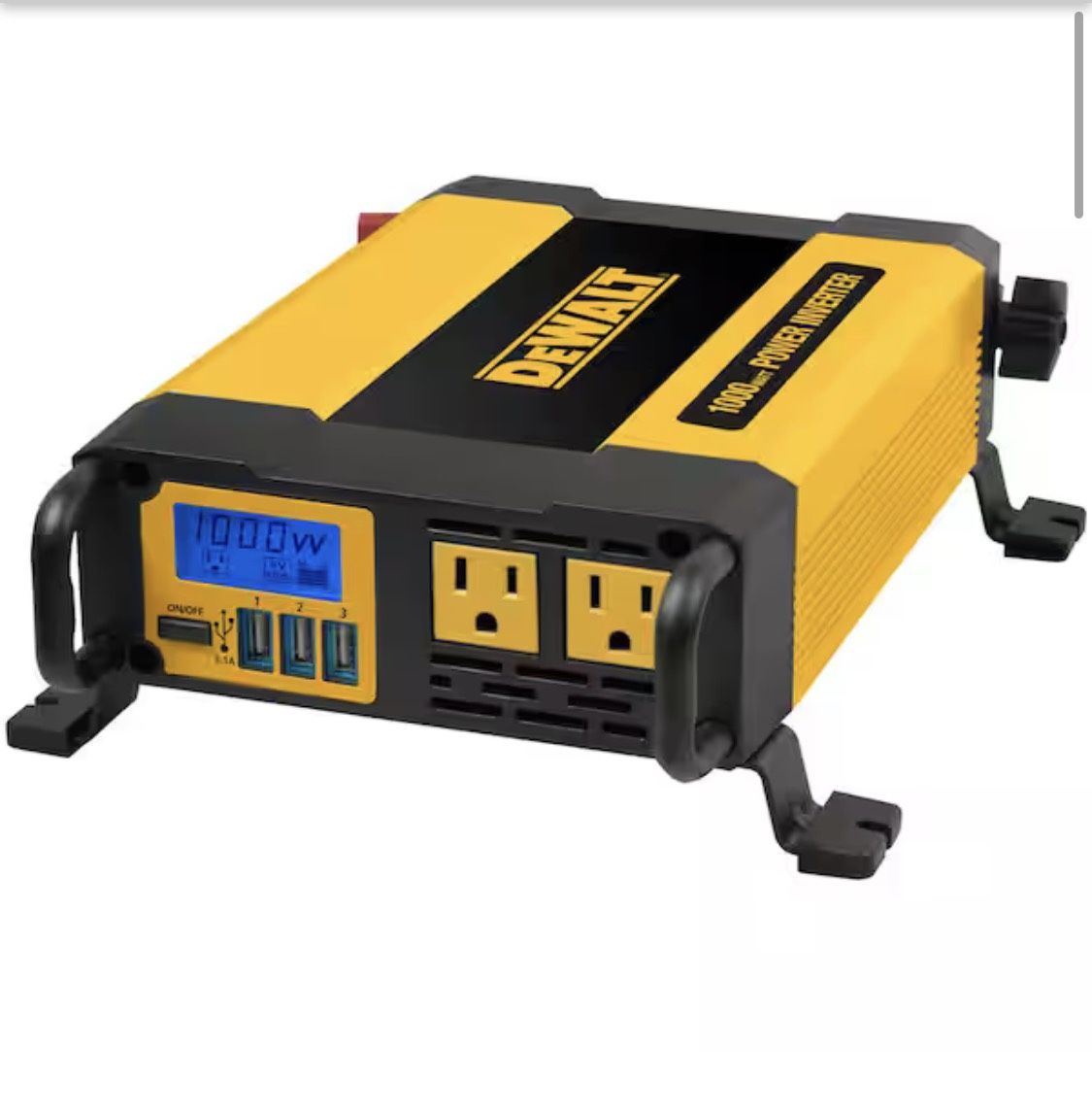 DEWALT 1000-Watt Portable Car Power Inverter with Triple USB Ports