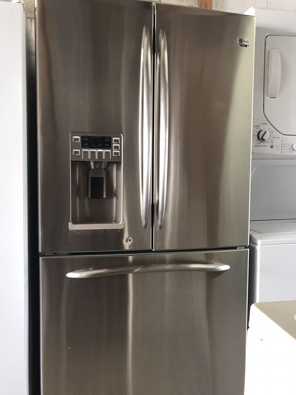 GE stainless steel French doors refrigerator 36” Wide 69” Tall in no