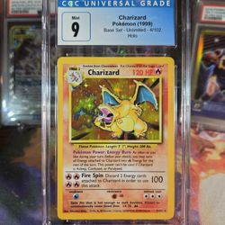 Pokemon Charizard Base Set Holo CGC 9