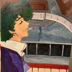 10 x 16 Inch Handpainted Spike spiegal Anime Painting 