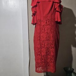 Thalia Sodi Red Dress Size M