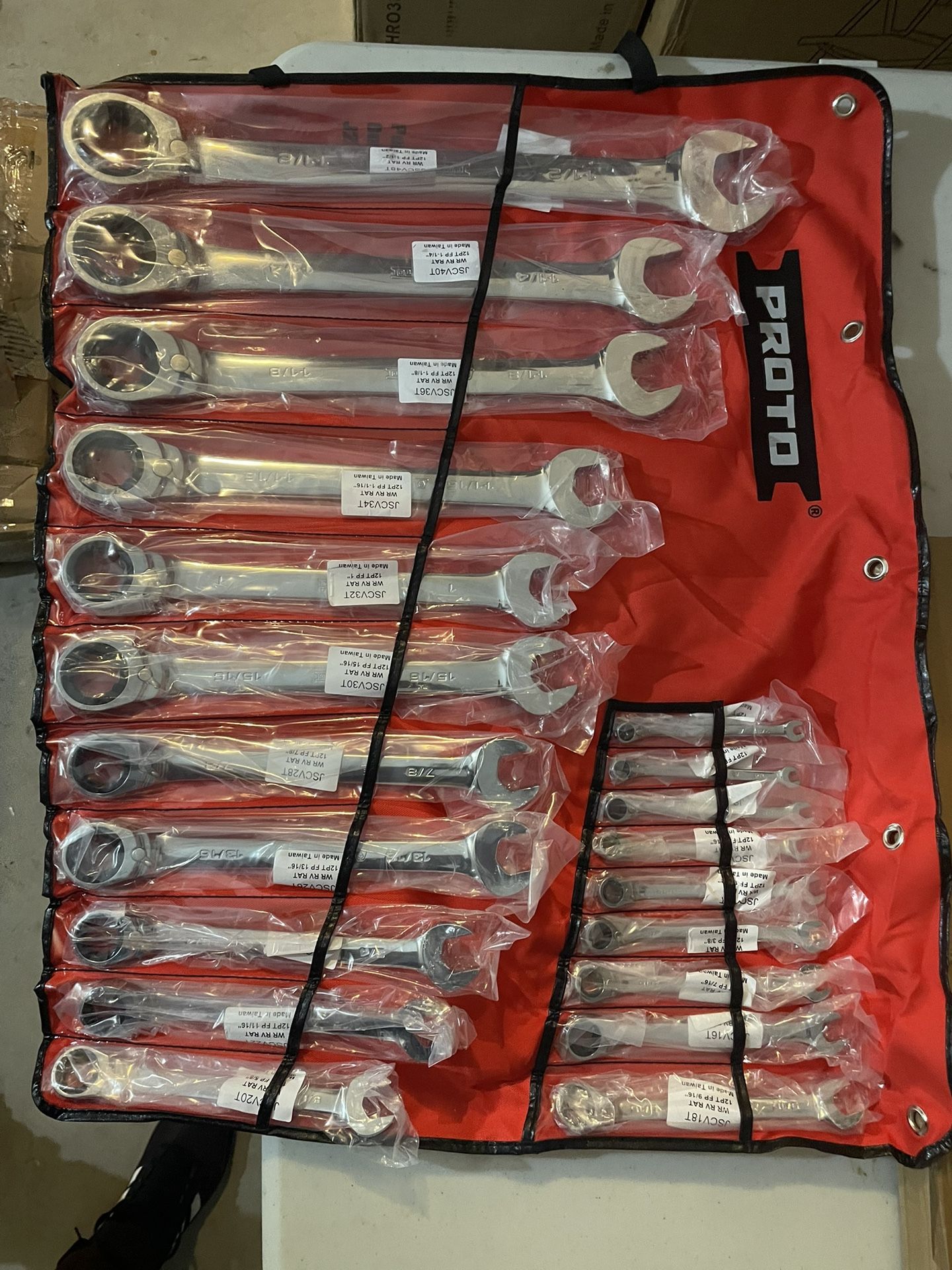 Ratcheting Wrench Set, Combination brand new 20 Pc