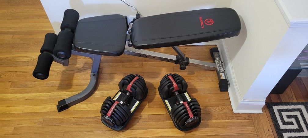 BowFlex Weights + Bench + Pull-up Bar