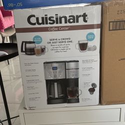 Cuisinart Single Serve + 12 Cup Coffee Maker, Offers 3-Sizes: 6-Ounces, 8-Ounces and 10-Ounces, Stainless Steel, SS-15P1